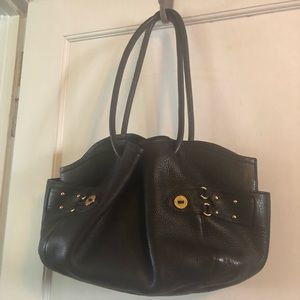 COLE HAAN  shoulder bag embossed leather, gently worn.